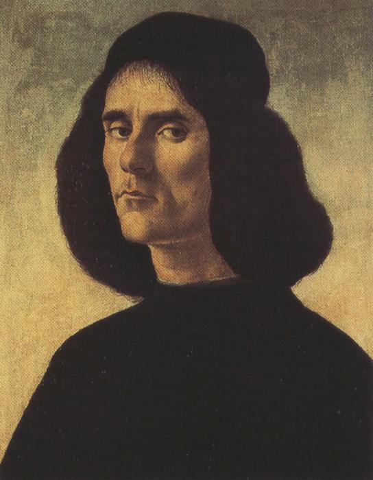 Sandro Botticelli Portrait of Michele Marullo (mk36) oil painting picture